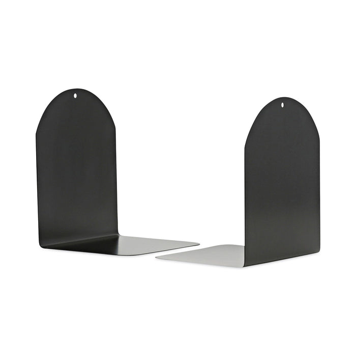 Universal Magnetic Bookends, 6 x 5 x 7, Metal, Black, 1 Pair