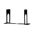 Universal Economy Bookends, Standard, 5.88 x 8.25 x 9, Heavy Gauge Steel, Black, 1 Pair