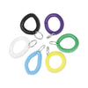 Universal Wrist Coil Plus Key Ring, Plastic, Assorted Colors, 6/Pack