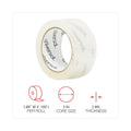 Universal General-Purpose Box Sealing Tape, 3" Core, 1.88" x 60 yds, Clear, 6/Pack