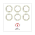 Universal Deluxe General-Purpose Acrylic Box Sealing Tape, 1.7 mil, 3" Core, 1.88" x 110 yds, Clear, 6/Pack