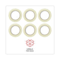 Universal Quiet Tape Box Sealing Tape, 3" Core, 1.88" x 110 yds, Clear, 6/Pack