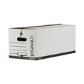 Universal Deluxe Quick Set-up String-and-Button Boxes, Letter Files, White, 12/Carton