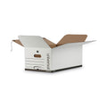 Universal Deluxe Quick Set-up String-and-Button Boxes, Legal Files, White, 12/Carton