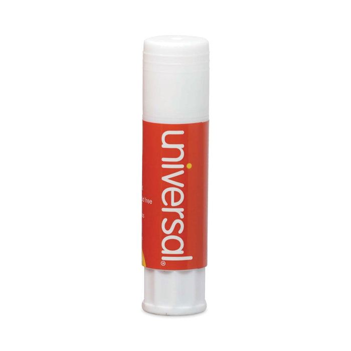 Universal Glue Stick, 0.74 oz, Applies and Dries Clear, 12/Pack