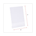 Universal Clear L-Style Freestanding Frame, 5 x 7 Insert, 3/Pack