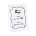Universal Clear L-Style Freestanding Frame, 8.5 x 11 Insert, 3/Pack