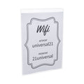 Universal Wall Mount Sign Holder, 8.5 x 11, Vertical, Clear
