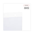 Universal Wall Mount Sign Holder, 8.5 x 11, Vertical, Clear