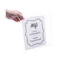 Universal Wall Mount Sign Holder, 8.5 x 11, Vertical, Clear