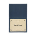 Universal Certificate/Document Cover, 8.5 x 11; 8 x 10; A4, Navy, 6/Pack