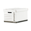 Universal Medium-Duty Lift-Off Lid Boxes, Letter/Legal Files, 12" x 15" x 10", White, 12/Carton