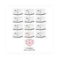 Universal Medium-Duty Lift-Off Lid Boxes, Letter/Legal Files, 12" x 15" x 10", White, 12/Carton