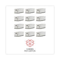 Universal Medium-Duty Easy Assembly Storage Box, Letter Files, White, 12/Carton