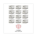 Universal Heavy-Duty Fast Assembly Lift-Off Lid Storage Box, Letter/Legal Files, White, 12/Carton