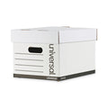 Universal Professional-Grade Heavy-Duty Storage Boxes, Letter/Legal Files, White, 12/Carton