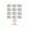 Universal Professional-Grade Heavy-Duty Storage Boxes, Letter/Legal Files, White, 12/Carton