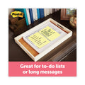 Post-it Original Recycled Note Pads, Note Ruled, 4" x 6", Canary Yellow, 100 Sheets/Pad, 12 Pads/Pack