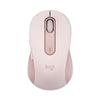 Logitech Signature M650 Wireless Mouse, Medium, 2.4 GHz Frequency, 33 ft Wireless Range, Right Hand Use, Rose