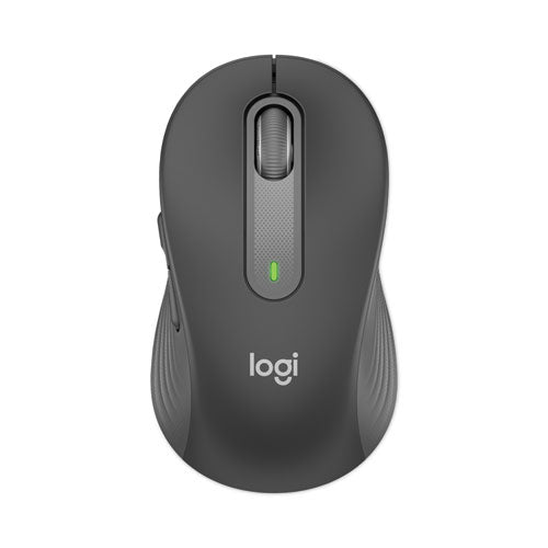 Logitech Signature M650 for Business Wireless Mouse, Large, 2.4 GHz Frequency, 33 ft Wireless Range, Right Hand Use, Graphite