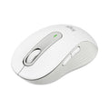 Logitech Signature M650 for Business Wireless Mouse, Large, 2.4 GHz Frequency, 33 ft Wireless Range, Right Hand Use, Off White