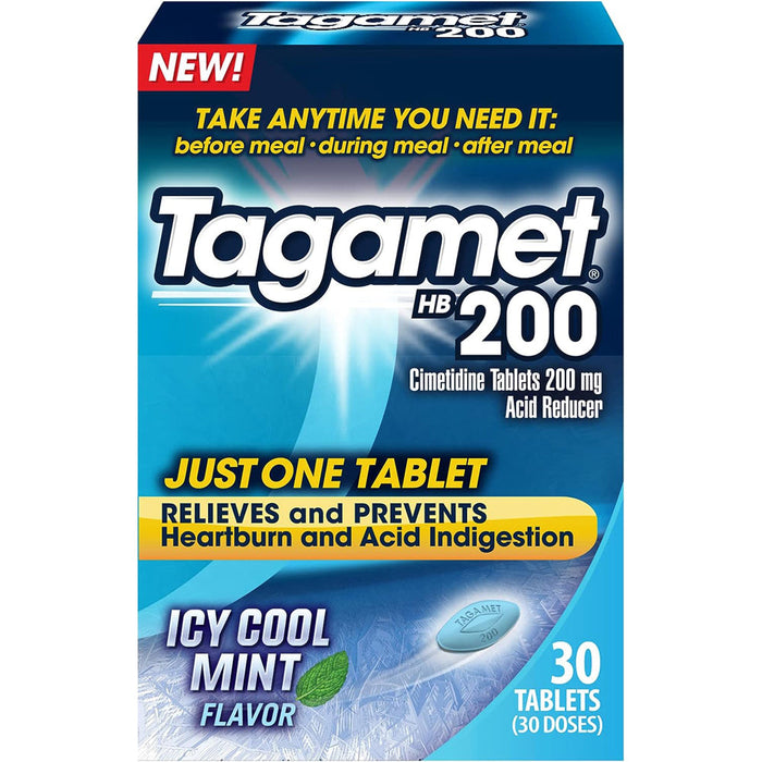 Tagamet HB 200 Acid Reducer Tablets, Icy Cool Mint by Pasteur Pharmacy