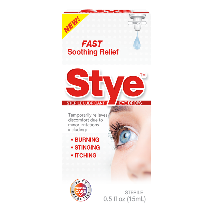 Stye Sterile Lubricant Eye Drops Fast Soothing Relief 0.5 Oz by Pasteur Pharmacy
