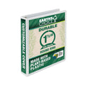 Samsill Earth's Choice Biobased Round Ring View Binder, 3 Rings, 1.5" Capacity, 11 x 8.5, White