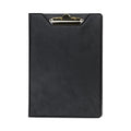 Samsill Value Padfolio, Heavyweight Sealed Vinyl, Brass Clip, Inside Front Pocket, Black