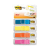 Post-it Highlighting Page Flags, 4 Bright Colors, 0.5 x 1.75, 35/Color, 4 Dispensers/Pack