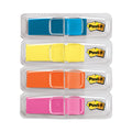 Post-it Highlighting Page Flags, 4 Bright Colors, 0.5 x 1.75, 35/Color, 4 Dispensers/Pack