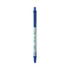 BIC ReVolution Ballpoint Pen, Retractable, Medium 1 mm, Blue Ink/Semi-Clear Barrel, 48/Pack