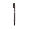 Sharpie Water-Resistant Ink Porous Point Pen, Stick, Fine 0.4 mm, Black Ink, Black/Gray Barrel, Dozen