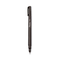 Sharpie Water-Resistant Ink Porous Point Pen, Stick, Fine 0.4 mm, Black Ink, Black/Gray Barrel, Dozen
