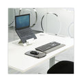 Fellowes Gel Mouse Pad with Wrist Rest, 6.25 x 10.12, Graphite/Platinum