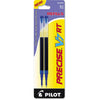 Pilot Refill for Pilot Precise V7 RT Rolling Ball, Fine Conical Tip, Blue Ink, 2/Pack