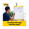 Post-it Original Tabletop Easel Pad with Self-Stick Sheets, Unruled, 20 x 23, White, 20 Sheets