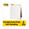 Post-it Original Tabletop Easel Pad with Self-Stick Sheets, Unruled, 20 x 23, White, 20 Sheets