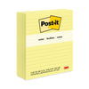 Post-it Original Pads in Canary Yellow, Note Ruled, 3" x 5", 100 Sheets/Pad, 12 Pads/Pack