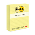 Post-it Original Pads in Canary Yellow, Note Ruled, 3" x 5", 100 Sheets/Pad, 12 Pads/Pack