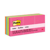 Post-it Original Pads in Poptimistic Collection Colors, 1.38" x 1.88", 100 Sheets/Pad, 12 Pads/Pack