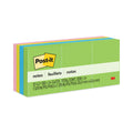 Post-it Original Pads in Floral Fantasy Collection Colors, 1.5" x 2", 100 Sheets/Pad, 12 Pads/Pack