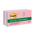 Post-it Original Recycled Note Pads, 3" x 3", Sweet Sprinkles Collection Colors, 100 Sheets/Pad, 12 Pads/Pack