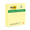 Post-it Original Recycled Note Pads, 3" x 5", Canary Yellow, 100 Sheets/Pad, 12 Pads/Pack