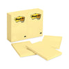 Post-it Original Pads in Canary Yellow, 4" x 6", 100 Sheets/Pad, 12 Pads/Pack