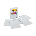 Post-it Grid Notes, Quad Ruled, 4" x 6", White, 50 Sheets/Pad, 6 Pads/Pack