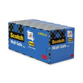 Scotch Wall-Safe Tape, 1" Core, 0.75" x 66.66 ft, Clear, 6/Pack