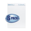 Highland Easel Pad, Unruled, 25 x 30, White, 30 Sheets, 6/Pack