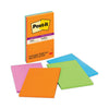 Post-it Pads in Energy Boost Collection Colors, Note Ruled, 5" x 8", 45 Sheets/Pad, 4 Pads/Pack