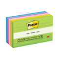 Post-it Original Pads in Floral Fantasy Collection Colors, Note Ruled, 3" x 5", 100 Sheets/Pad, 5 Pads/Pack
